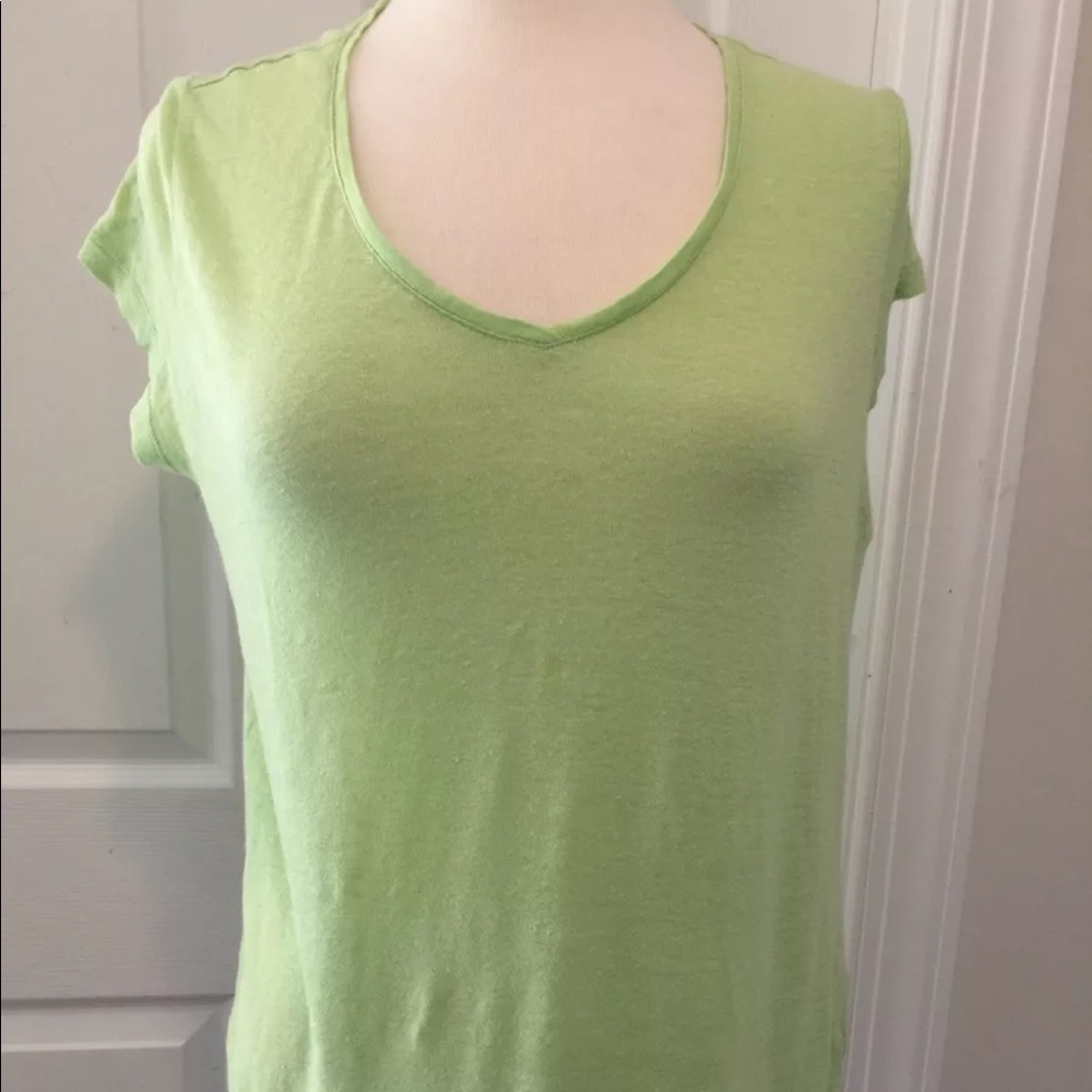 J Jill Love Linen Med Petite Tee Shirt